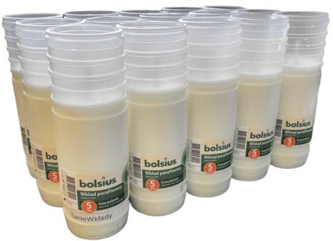 Wkład parafinowy Bolsius 5 dni - 15 sztuk