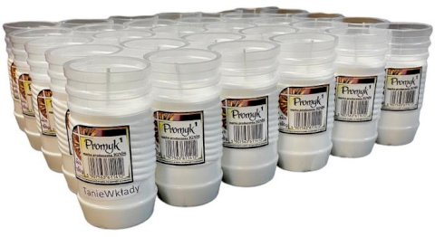 Wkład parafinowy Promyk 1 - 44h - 30 sztuk